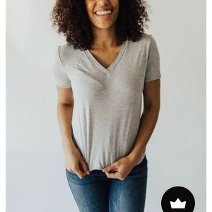 CJ's Favorite V-Neck Tee, Heather Grey